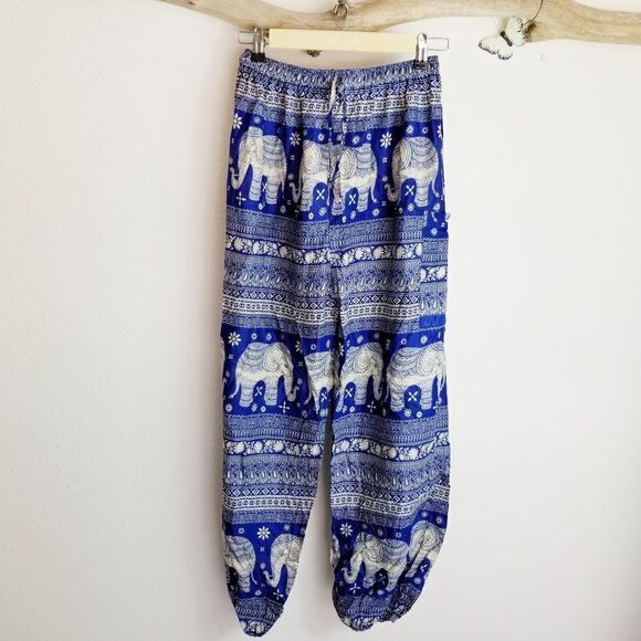 Thai yoga/beach cover up pant with cargo pocket - Picture 2 of 6